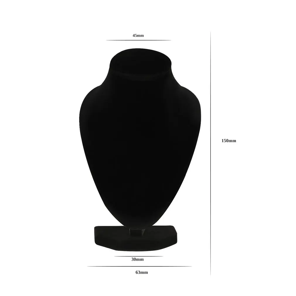 

Durable Black Mannequin Necklace Jewelry Pendant Display Stand Holder Show Decorate Bracelet Jewelry Organizer