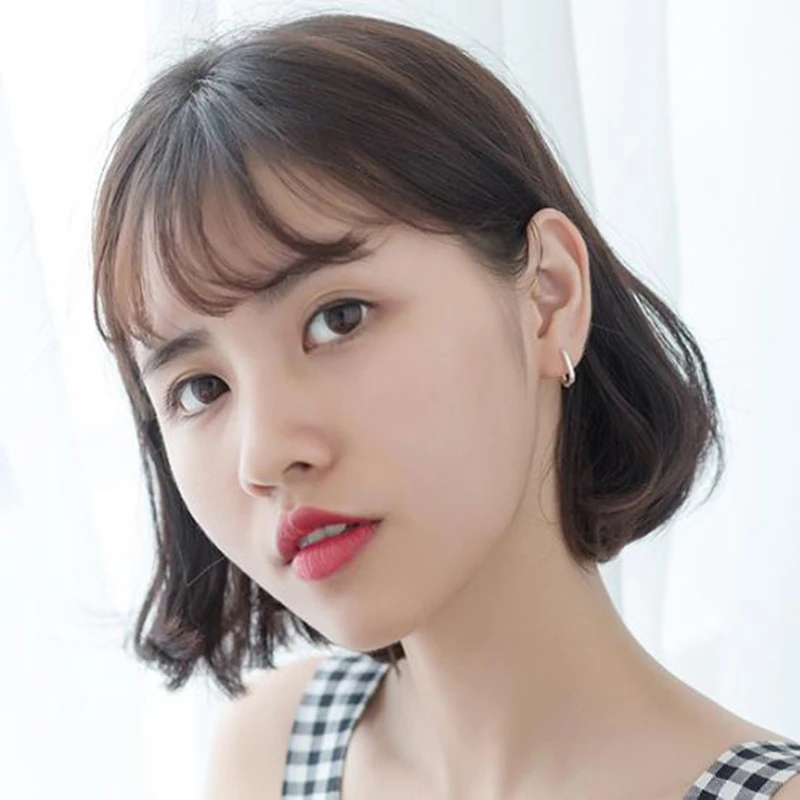 SERONDY овального кольца 925 Серебряные серьги для женщин необычных ювелирных