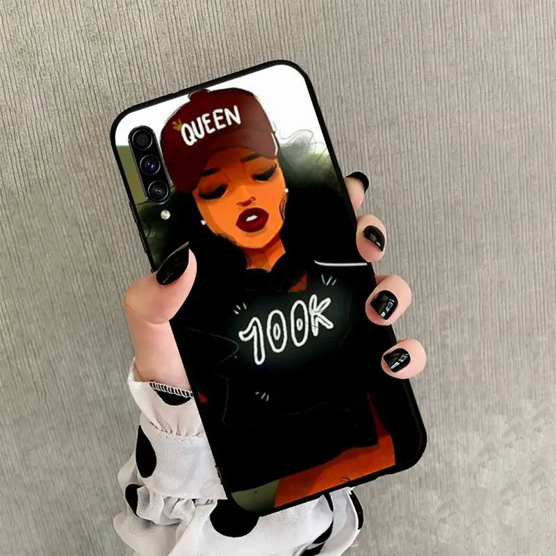 

Black Girl Queen Melanin Poppin Phone Case For Samsung Galaxy A 3 6 7 8 10 20 30 40 50 70 71 10S 20S 30S 50S PLUS