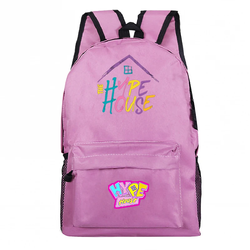 

Hype House Pink Backpack Mochila School Bags for Teenage Girls Boys Travel Rucksack Kids Fashion Brand Daily Laptop Backpacks