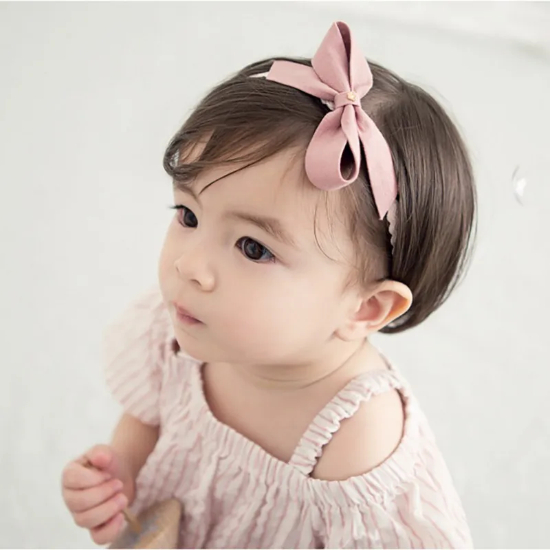 Повседневная модная повязка на голову для маленьких девочек детская Милая с