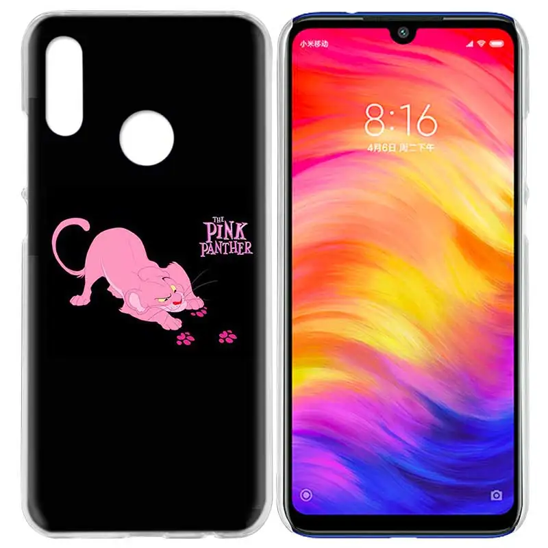 Чехол для Xiaomi Redmi Note 7 7A фотоаппаратов моментальной печати 7S 6 6A 5 Y3 K20 mi 8 до 9 лет CC9 CC9E A1 A2 A3 играть F1 Lite Pro Plus Корея Розовая пантера с рисунком из мультфильмов