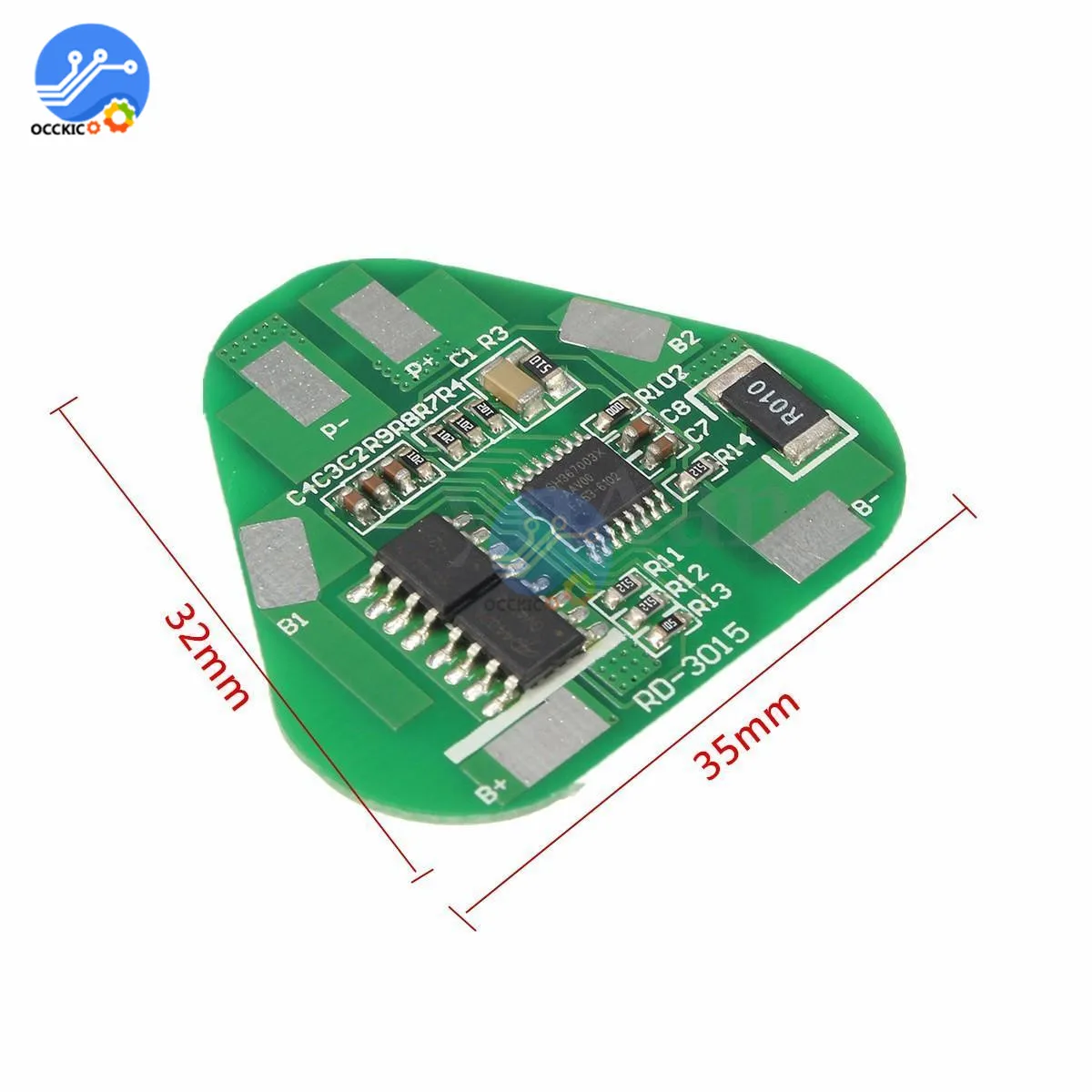 Bms 3S 4A литий-ионный аккумулятор Защитная плата 3 ячеек PCB 10,8 V-12,6 V 3S 2P 35*32mm модуль батарея активный балансир эквалайзер