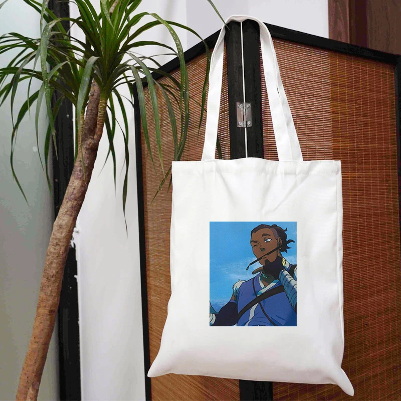 

Eco Friendly Products Shoping Bags Designer Handbags Reusable Shopping Bag The Last Airbender Women's Luxury 2021 Printed Roomy