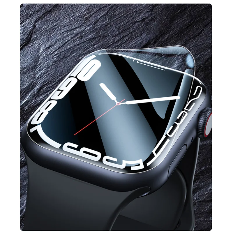 Защитная пленка HD для Apple Watch протектор экрана iWatch серии 3 4 5 SE 6 7 45 мм 41 44 40 42 38 (не