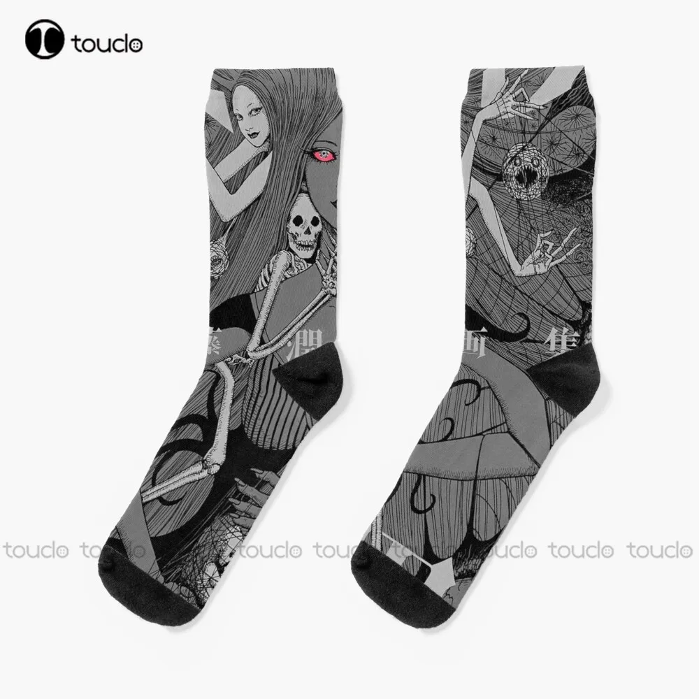 Junji Ito Tomie витые видения Ужасы реальные носки Длинные Рождество Новый год подарок