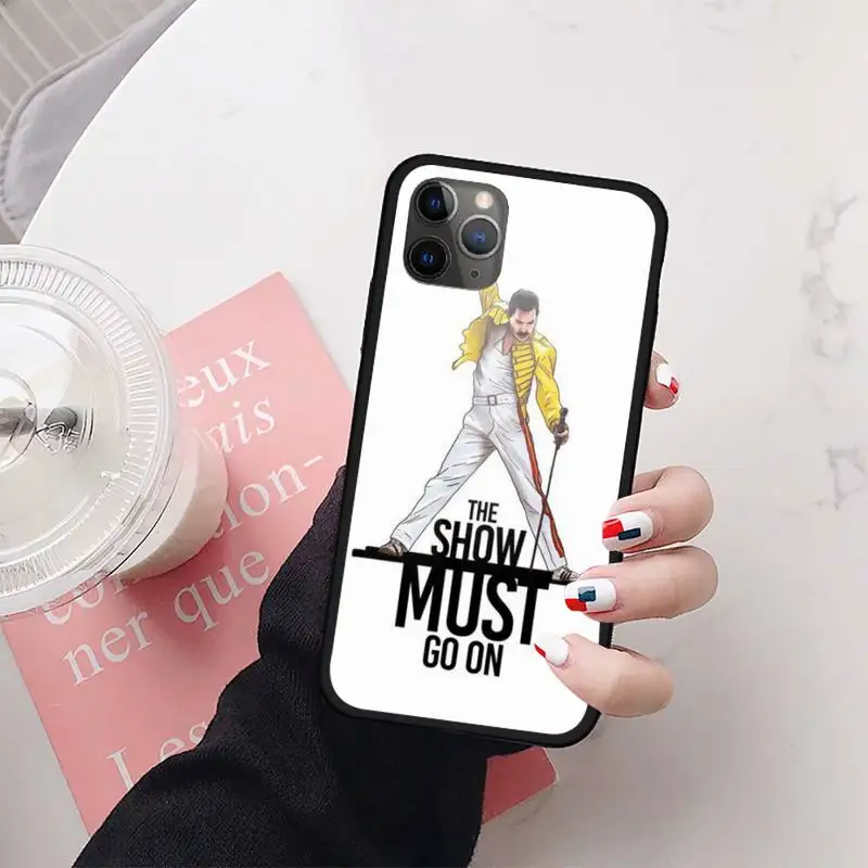 

Freddie Mercury Queen Band Phone Case Tempered glass For iphone 11 12 PRO MAX X XS XR 5C 6 6S 7 8 plus