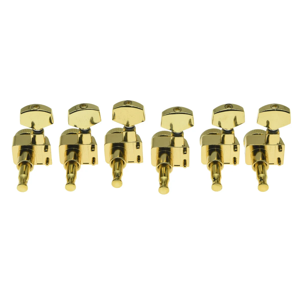 KAISH Gold 6 Inline 2 Pin Locking Tuning Keys Pegs Tuners Fits USA ST TL | Спорт и развлечения