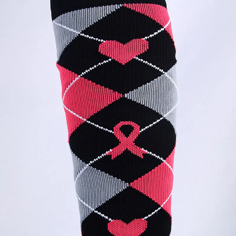 

2019 Multi-color Compression Stockings Women Long Thigh High Stocking Outdoor Party Elastic Nursing Compression Stockings