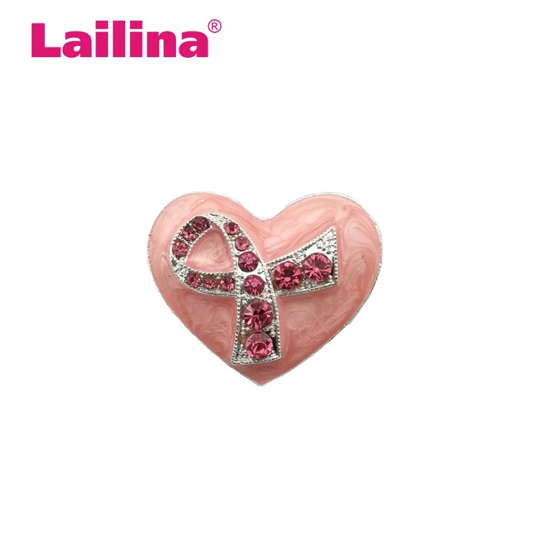 Розовая Металлическая Булавка и брошь для информирования о раке груди в форме