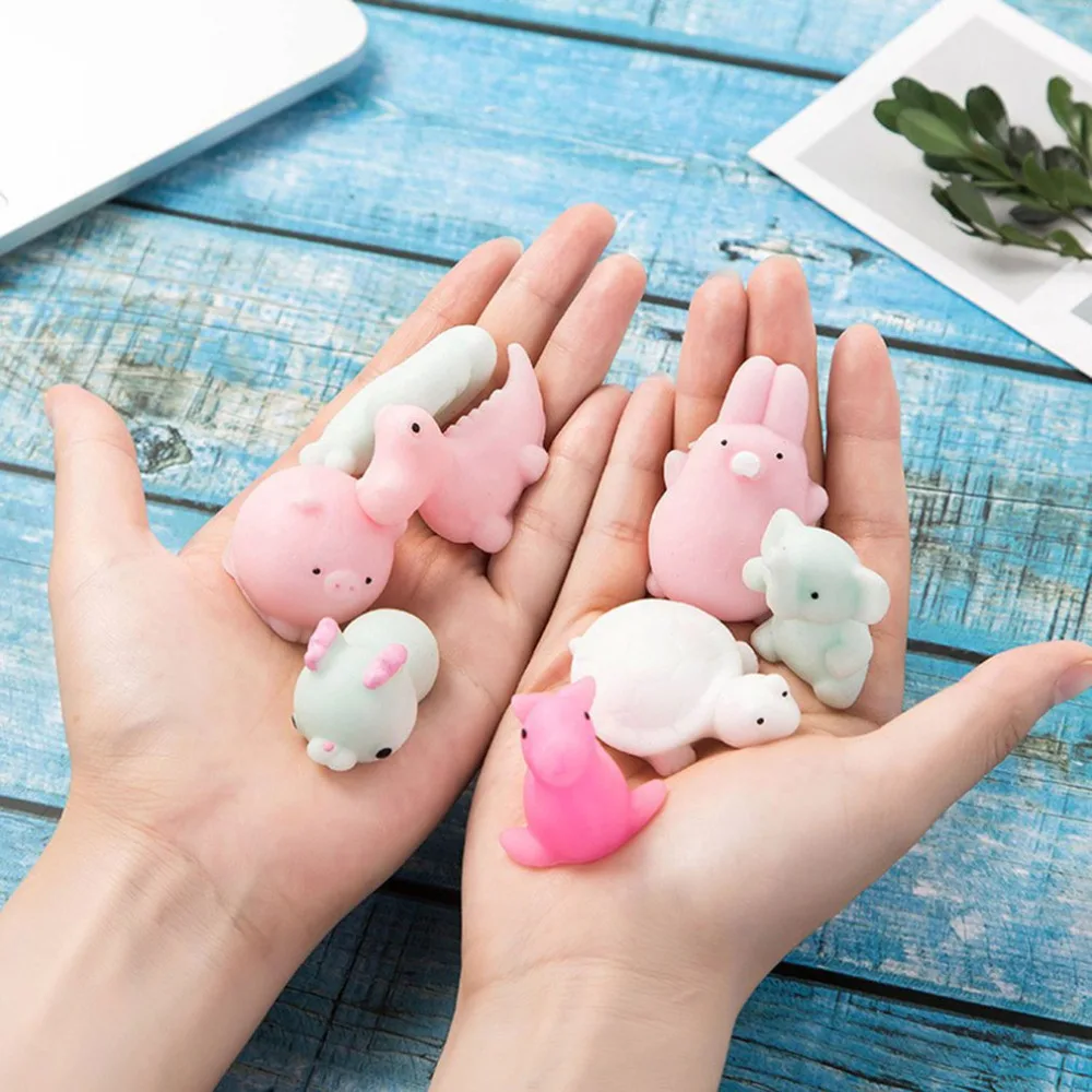 2018 мини Изменение цвета мягкое милое кошка Антистресс мяч сжимает Mochi