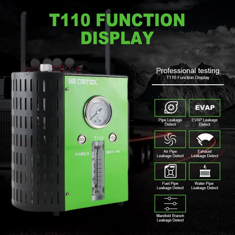 Автомобильные дымовые машины MR CARTOOL T110 новинка 2019 года для универсального автомобиля детекторы утечки 12 В