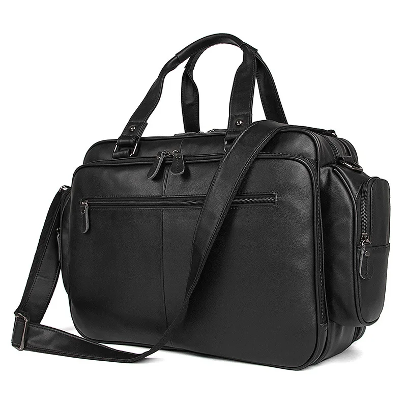 Luufan High quality business bag handbag men genuine leather black briefcase classic luxury designer tote bag for layer doctor