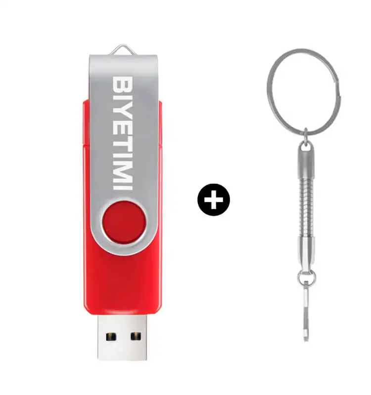 Red with chain Miniseas Многофункциональный USB флэш-накопитель 64 Гб cle usb флеш-накопитель 32 Гб оперативной памяти, 16 Гб встроенной памяти, 8 ГБ 4 ГБ USB 2,0 флеш-накопитель для android/ПК memoria - Цвет: Red with chain