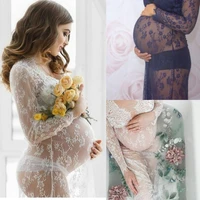 maternity photography props pregnancy clothes lace maternity gown dress fancy shooting photo summer pregnant dress s xl dresses