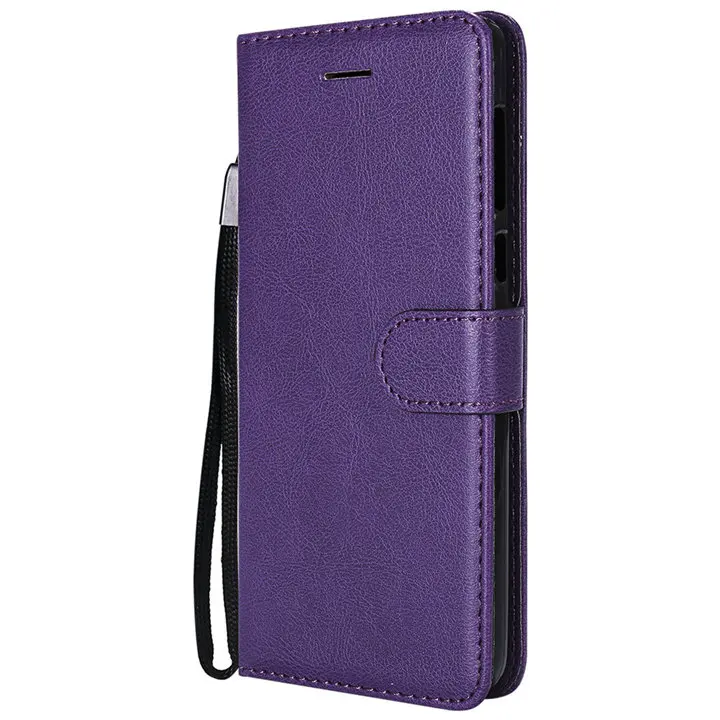 Purple A Простой кожаный чехол для сумки Motorola Moto One G5s G6 Plus G7 power P30 Note кожаная рамка Z3 Z4 Play сплошной цвет Funda E06F - Цвет: Purple A