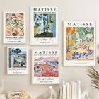 Винтажные женские абстрактные пейзажи Matisse, скандинавские плакаты и принты, настенная живопись на холсте, настенные картины для декора гостиной