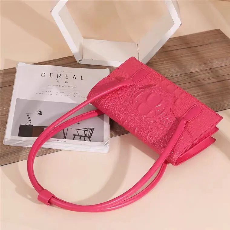

Hiboom 2021 Simple Handbags Female Fashion Hand Bag Lady Totes Stone Pattern Leather Shoulder Bags For Women
