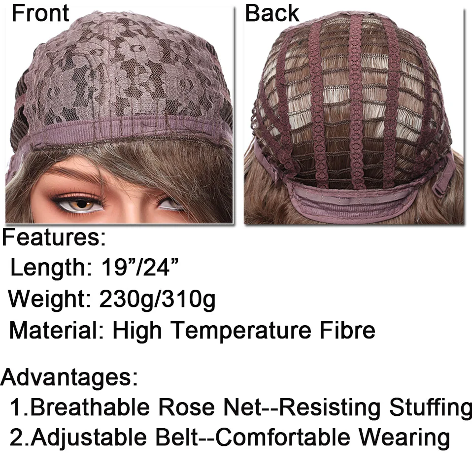 Женский парик с кудрявыми волосами BENEHAIR черный кудрявый кудрявым Омбре из