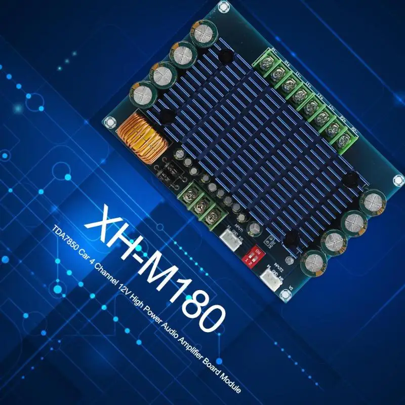 4x50 Вт XH-M180 TDA7850 автомобильный 4-канальный 12 В усилитель высокой мощности модуль