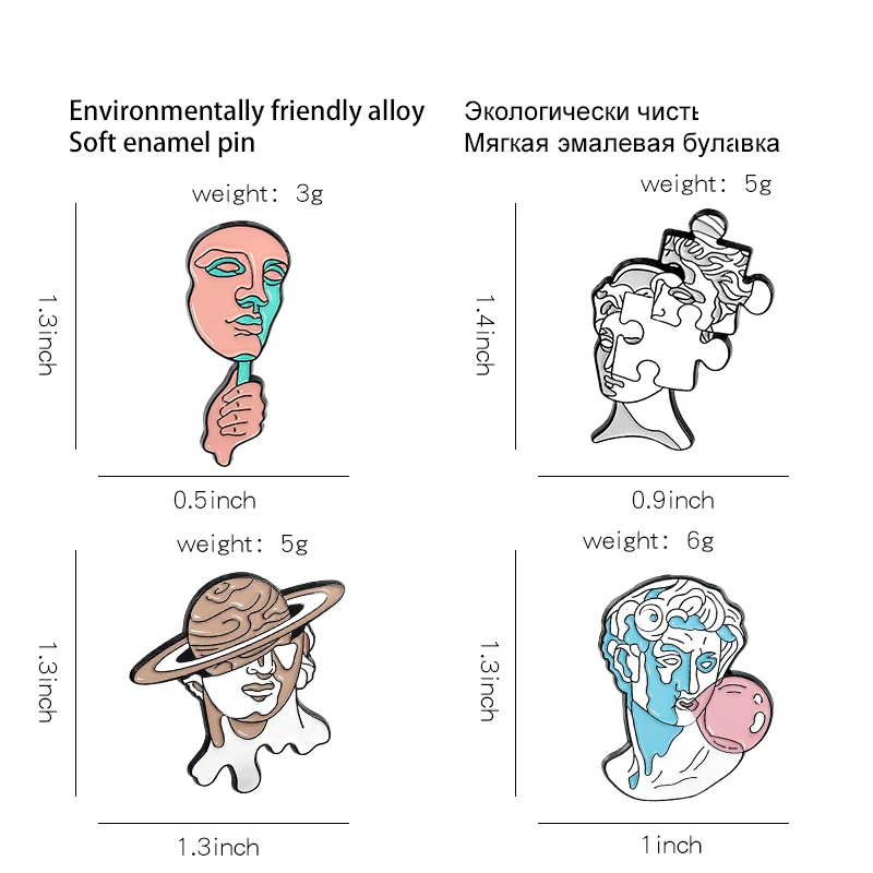 Статуя эмалированная булавка колоссальная хеллинская римская скульптура с