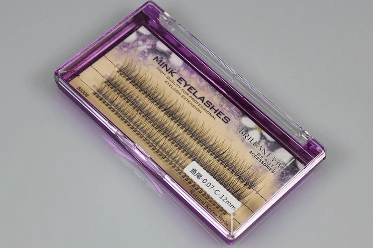 Объемные Накладные ресницы 3D для наращивания густые 0 07 грубые индивидуальный