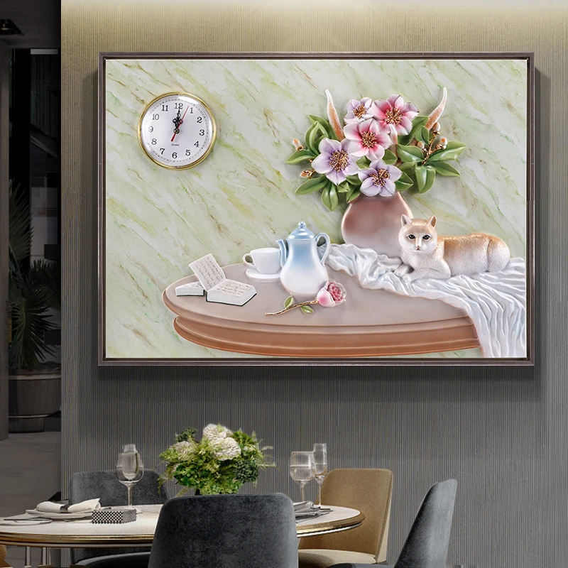 Современный декор в скандинавском стиле для ресторана роспись гостиной