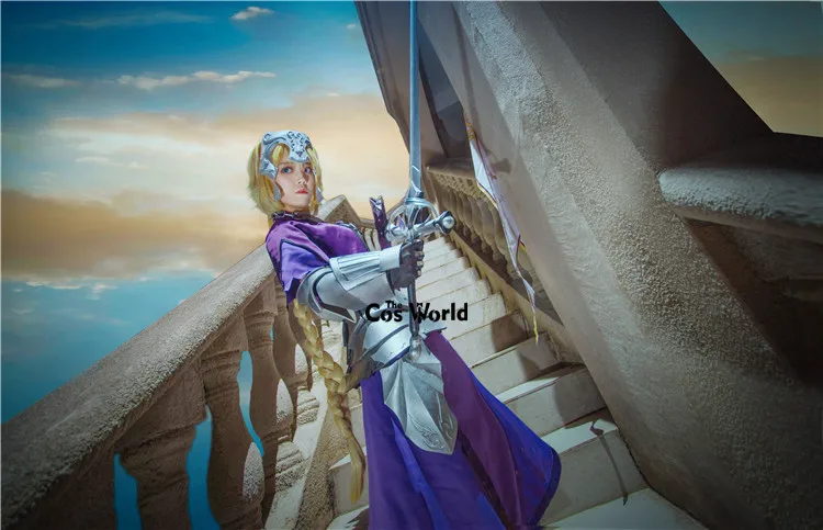 Fate Apocrypha линейка сцена 2 Joan of Arc Jeanne dɺrc платье плащ униформа наряд аниме