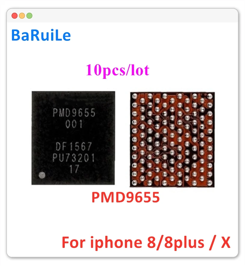 10 шт. PMD9655 для iphone X / 8 plus U_PMIC_E RF микросхема микрофона P|Платы мобильных телефонов| |