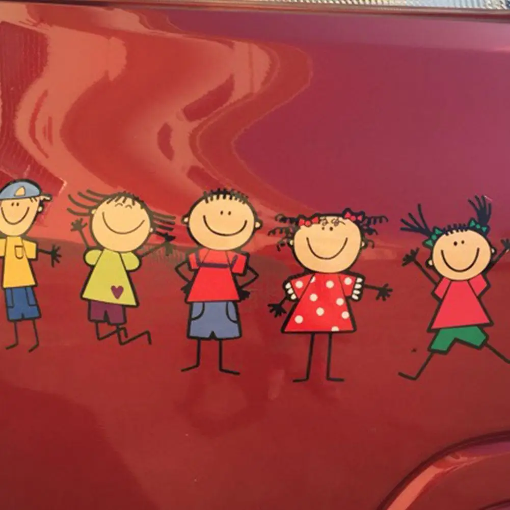 

Funny Cartoon Kid Boy Girl Car Sticker Wall Window Body Decal Car Styling Decor