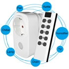 2021 MSLE ЕСФранцузский Универсальная беспроводная умная розетка настенная программируемая RF433 инфракрасный пульт дистанционного управления с ночным светильник щением умный дом  умная розетка