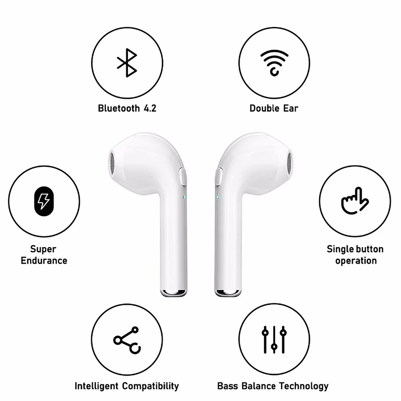 TWS Bluetooth наушники беспроводные с чехлом Power Bank для Huawei Honor 10i 8A 8S 7A 10 Lite 20S 9X Premium 20 Pro 8 9