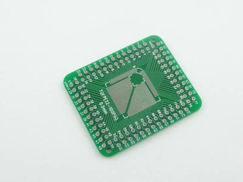 

New QFP/TQFP/LQFP/FQFP 32/44/64/80/100 to DIP Adapter Breakout PCB Board (x2)