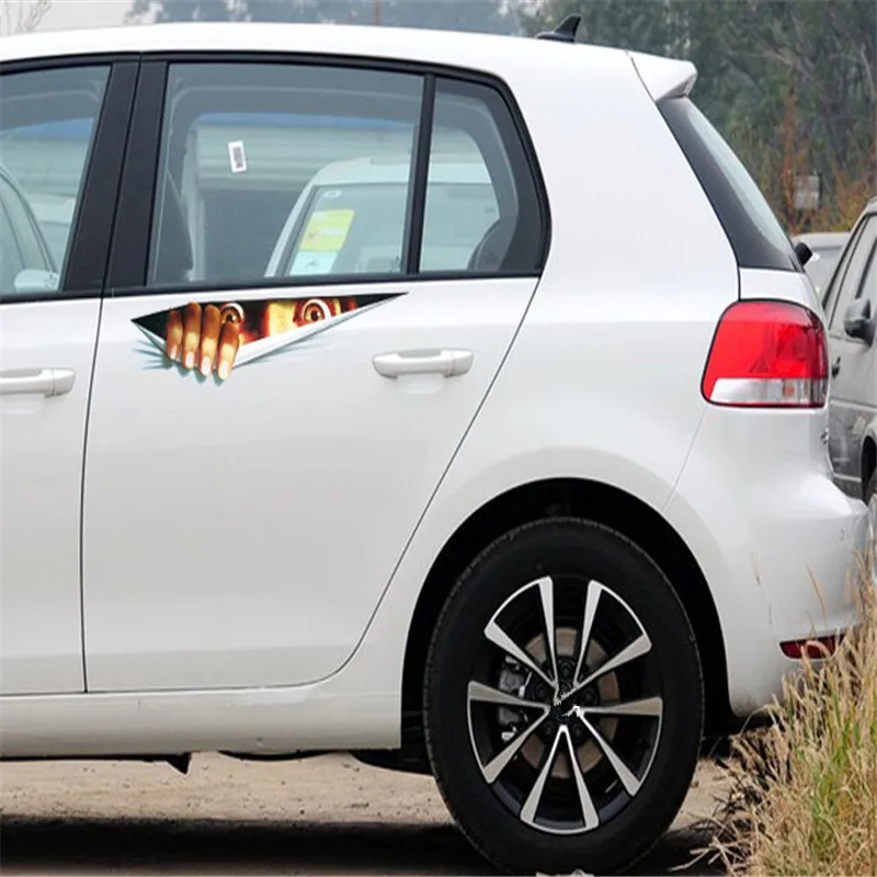 

Украшения-ужастики для хеллоуина автомобильные 3D стерео наклейки, персонализированные автомобильные наклейки, наклейки на капот автомоби...