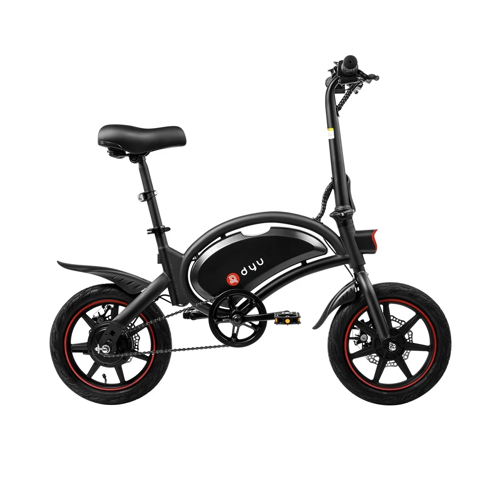 

EU STOCK DYU D3F Electric Bike 36V 240W 14 Inch Electric Bicycle 10AH E Bike for Adults Max speed 20km/h Free Tax