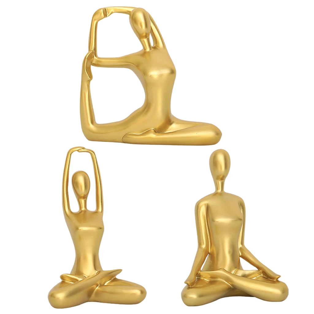 

Йога смолы Скульптура декоративные фигурки сад в помещении для декора дома