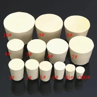 hot sales 5pcs solid rubber stoppers plug bungs laboratory bottle tube sealed lid corks