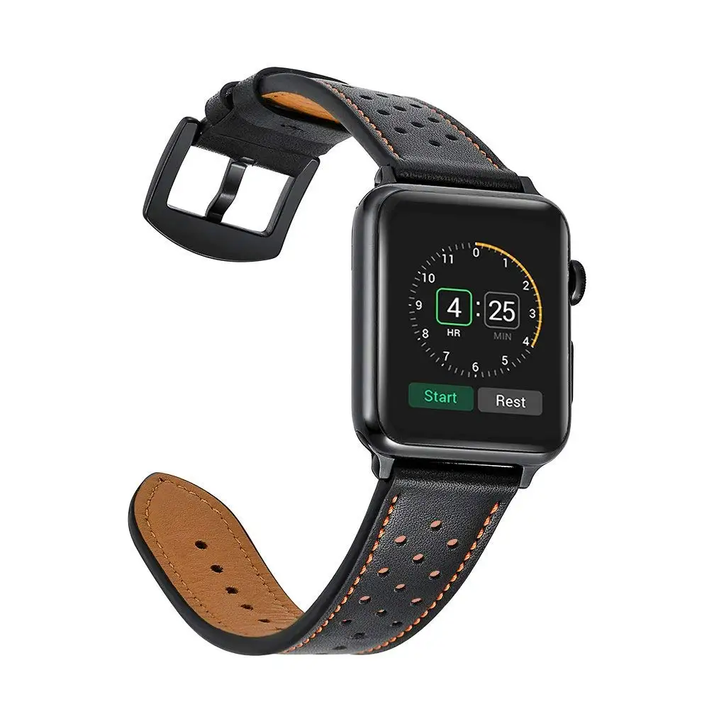 Watch Strap Leather Band Compatible for Apple 4 44mm 42mm For iwatch Series 3 2 1 Replacement Dressy Classic Bands |
