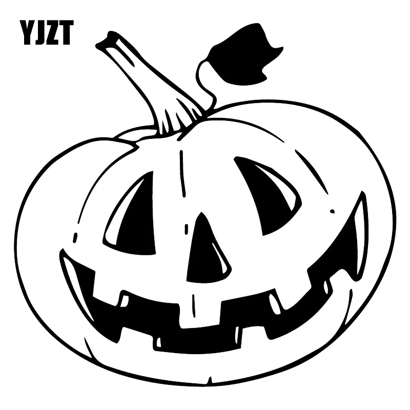 

YJZT 17.5X16.6CM Pumpkin Lantern Personality Whole Body Decoration Car Sticker Decals C25-0525