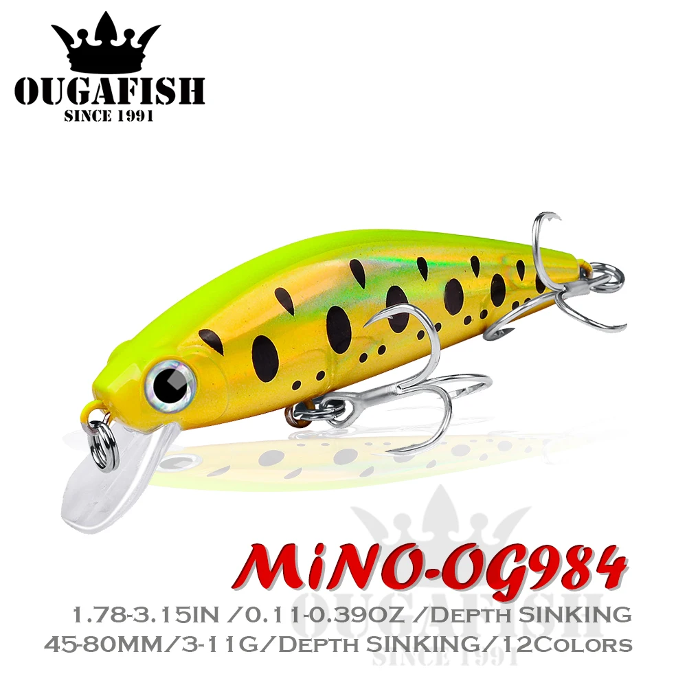 

Fishing Lure Sinking Minnow Lure 45-80mm 3-11g Accesorios De Pesca A La Carpe Isca Artificial Leurre Carnassier Angeln Equipment