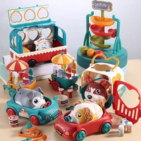 kids play house kitchen toys ice cream cart toys cute dog toys for children candy machine car educational interactive game toys