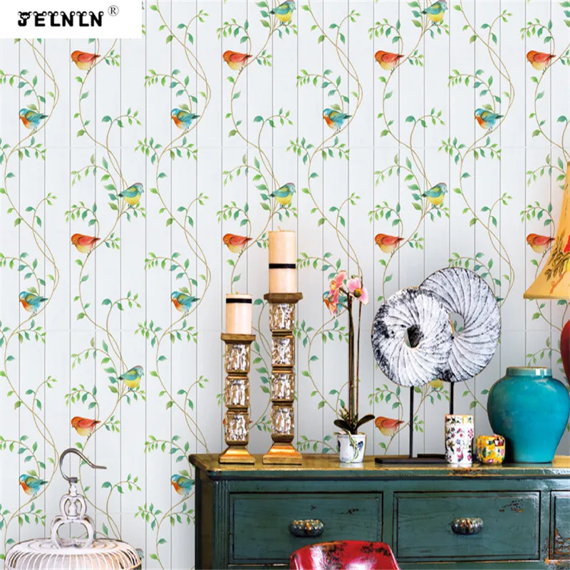 Самоклеящиеся обои 3D в деревенском стиле водонепроницаемые для спальни фона под