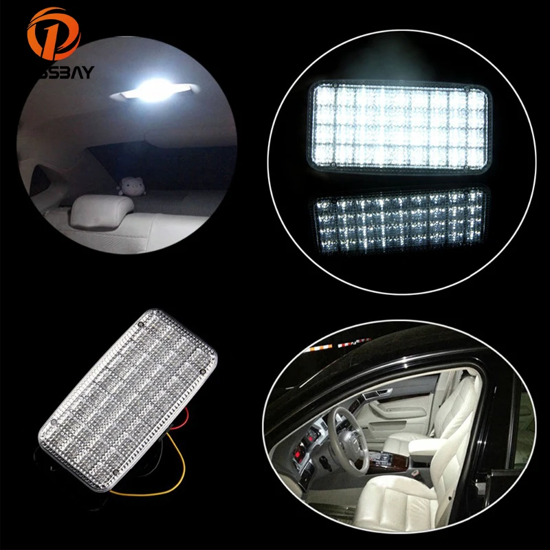 

POSSBAY Universal White 36smd Indoor Roof Dome Lights Car Truck Ceiling Interior LED Light Lamp 12V Interior Map Reading Lights