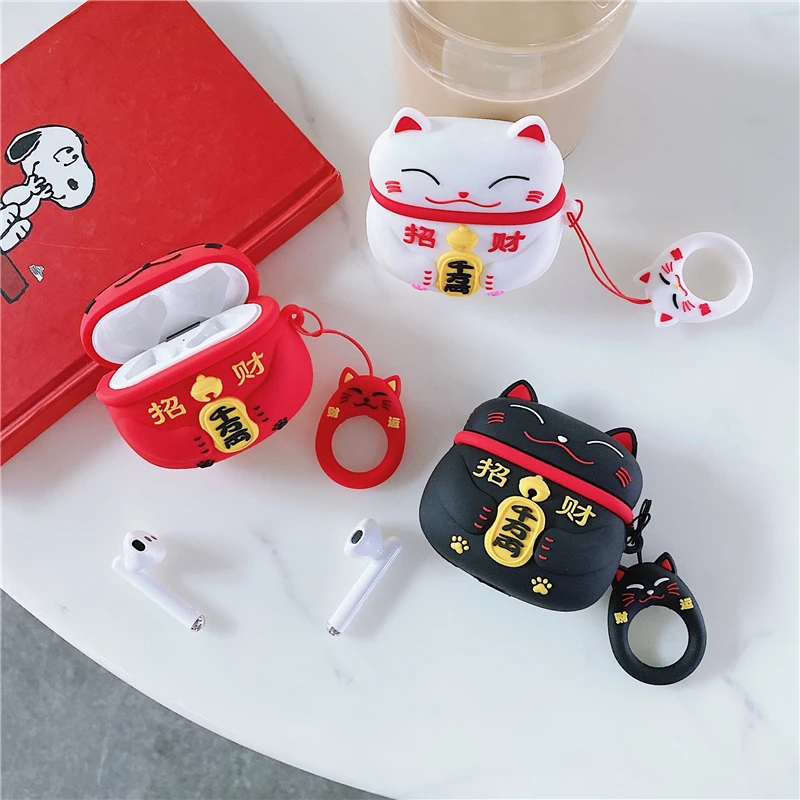 Для Huawei Freebuds 3 чехол милый мультяшный Фортуна кот Чехол для наушников Fundas Free Buds
