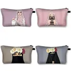 Мусульман, Grilкосметичка в форме цветка в форме короны Для женщин Макияж сумка хиджаб уход за кожей лица женский косметический футляр для девочек с рисунком помады Красота сумки