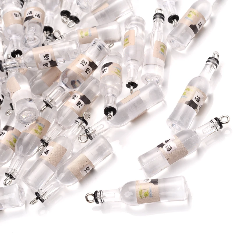Акриловая подвеска в виде бутылки, 10 шт./лот