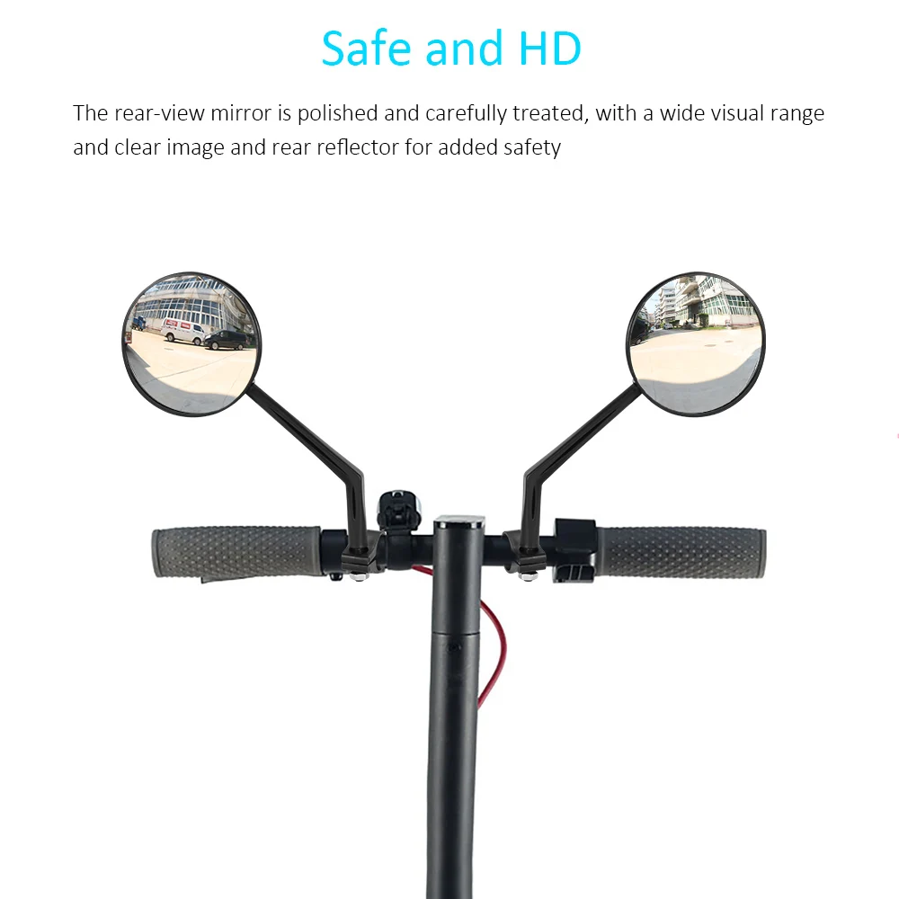 

Scooter Rear View Mirror for Xiaomi M365 Adjustable Rear-View Safety HD Mirror for Xiaomi M365 Electric Scooter Accessories