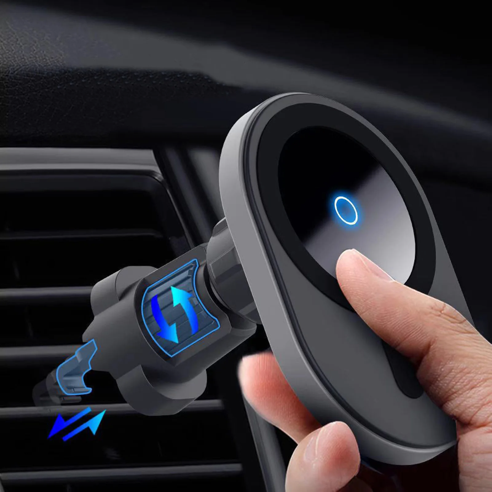 

Newest 15W Mobile Phone Holder Magnetic Fast Wireless Charger For iPhone 12 12Pro Max Car Magnet Wireless Charging Stand