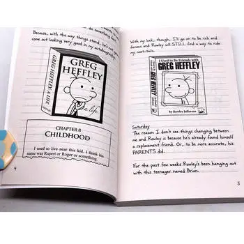 

Original Popular Comic Books 5 Diary of A Wimpy Kid The Ugly Truth English Novel Book for Children