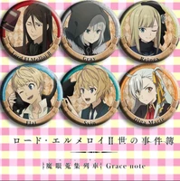 6pcs1lot anime lord el melloi ii case files gley flat reines svin figure 4800 badges round brooch pin gifts kids toy